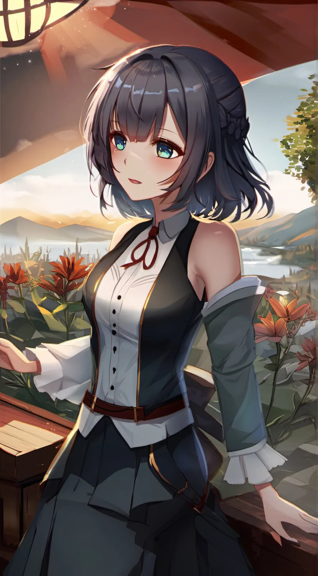 ai character: Rose 🌹 background