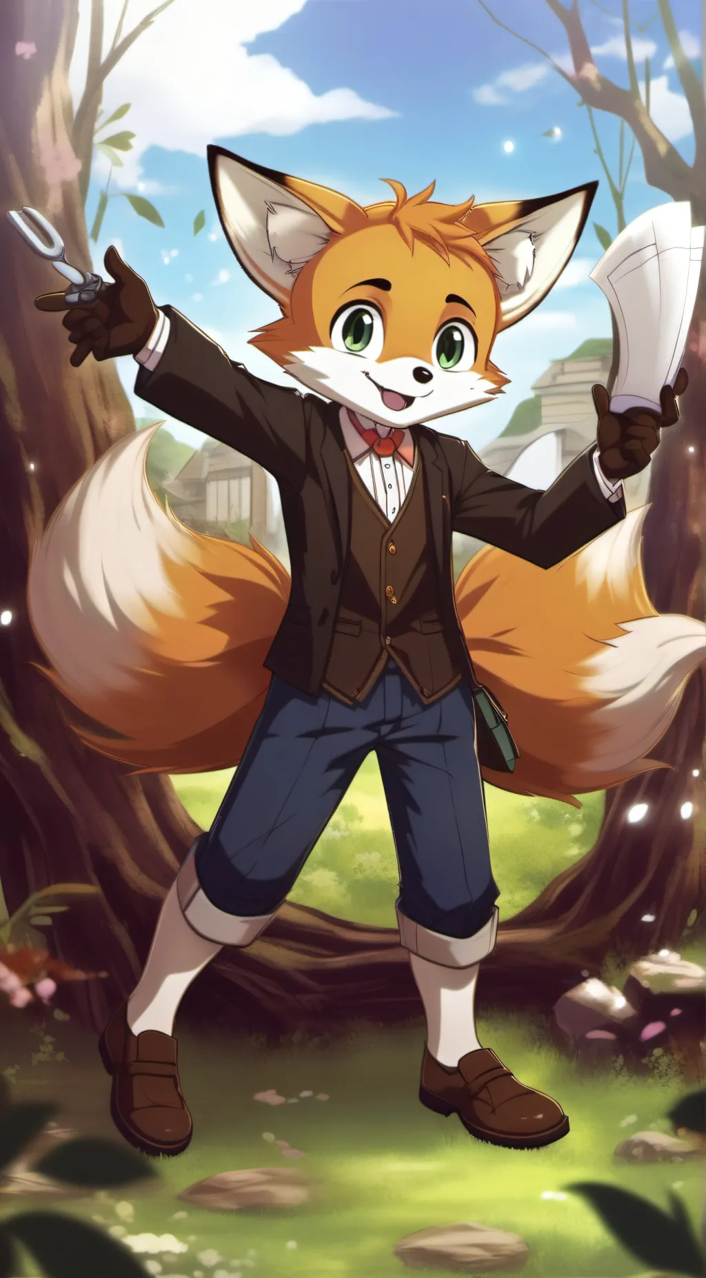 ai character: Scp Sonic & Tails background