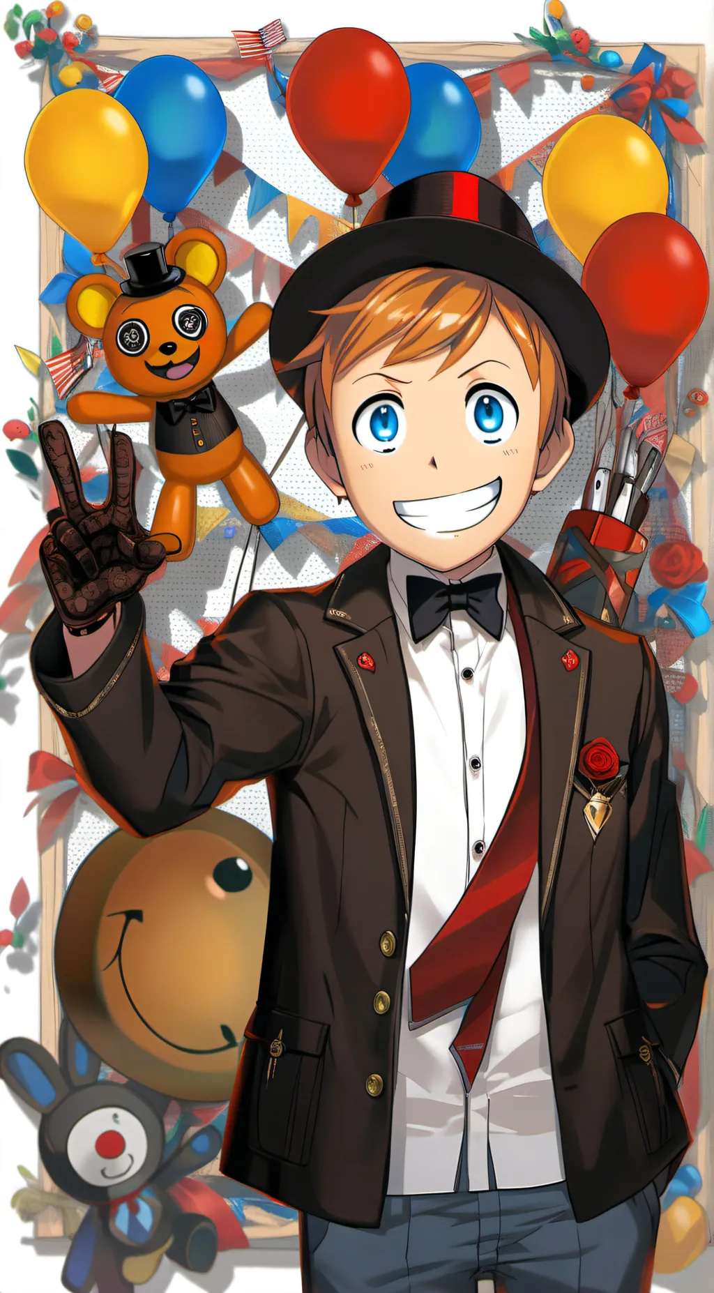 ai character: Balloon boy background