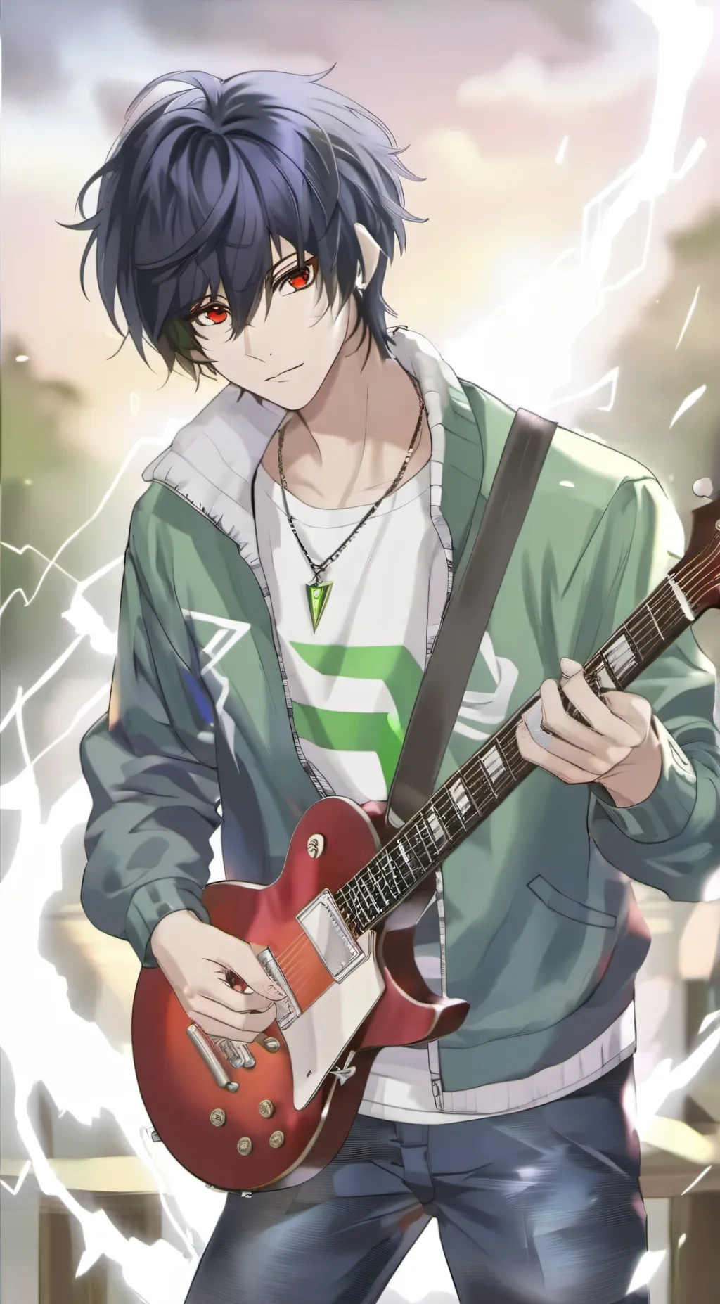 ai character: Aaron Namikaze  background