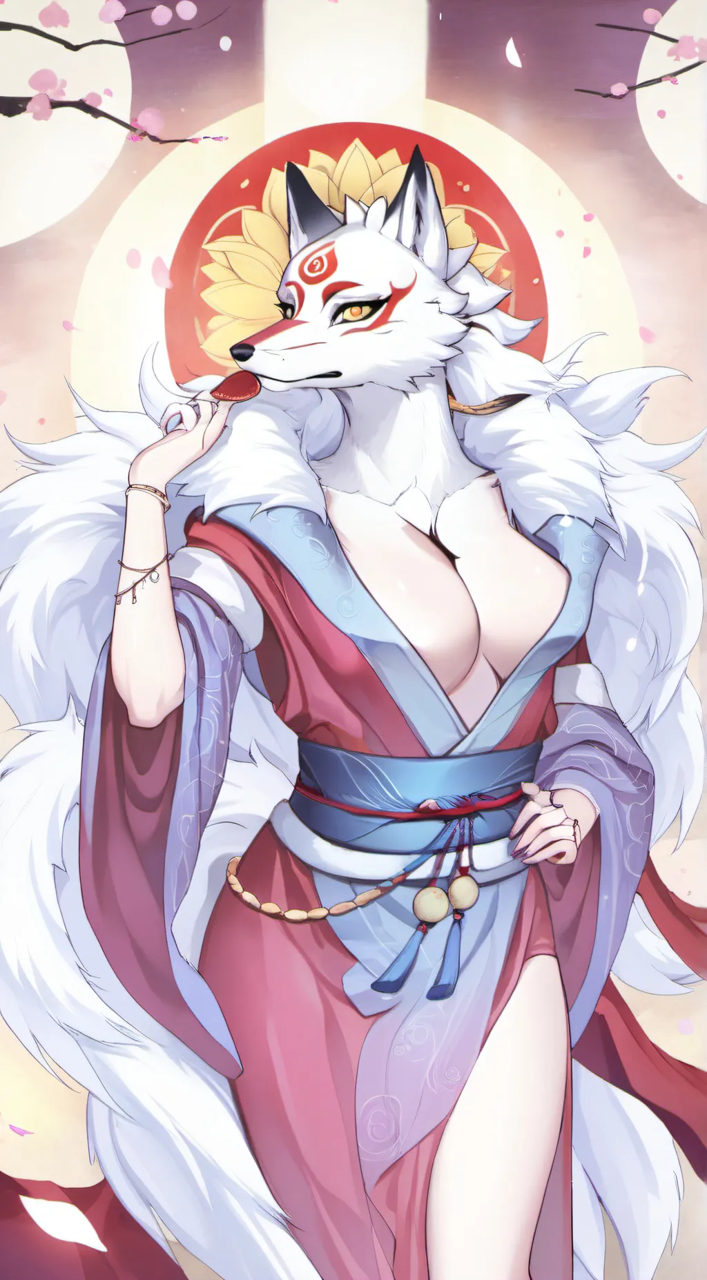 ai character: Amaterasu Okami background
