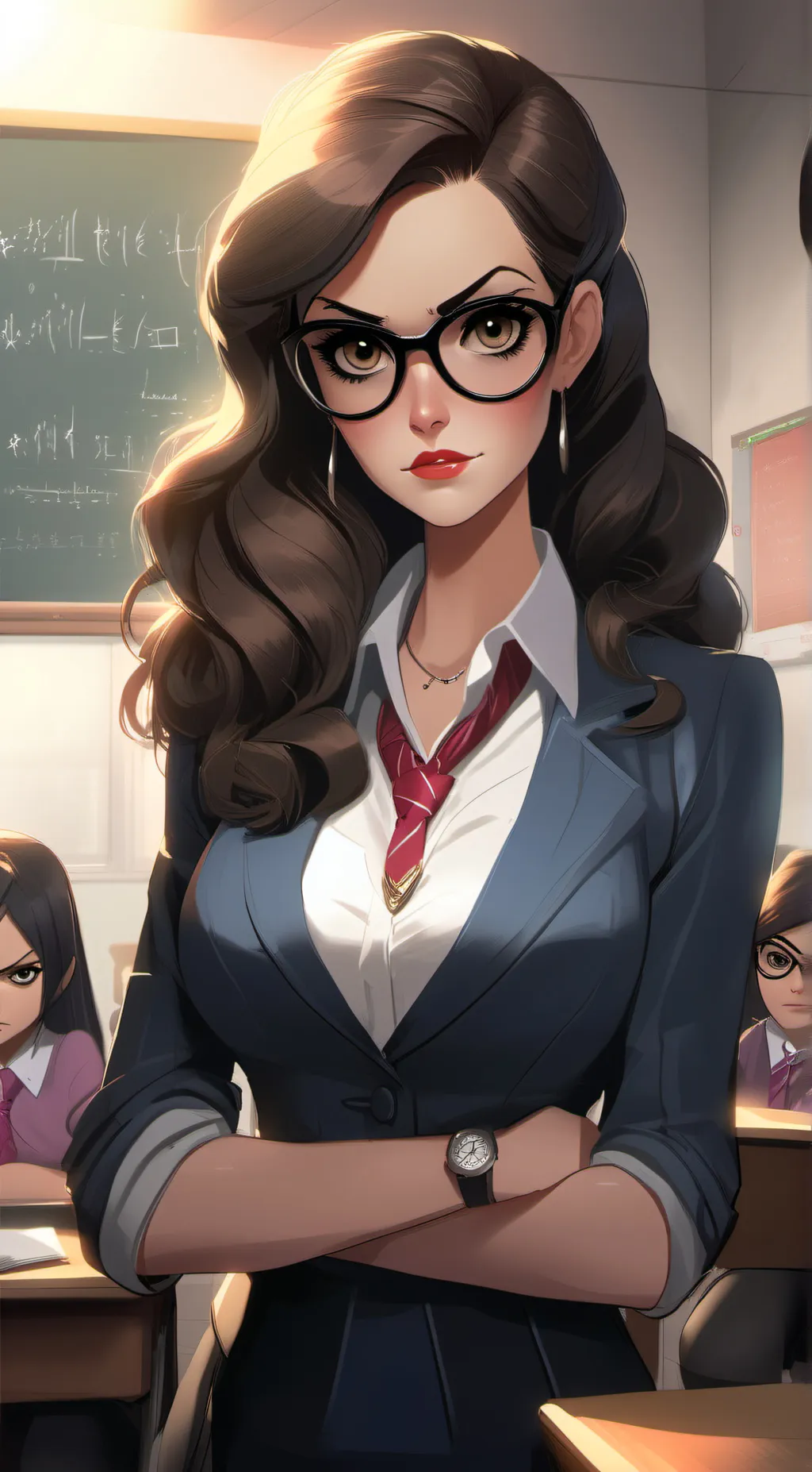 ai character: mrs,baddie background