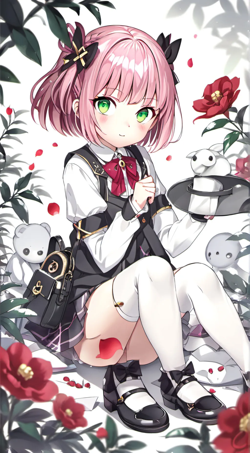 ai character: older Anya! background