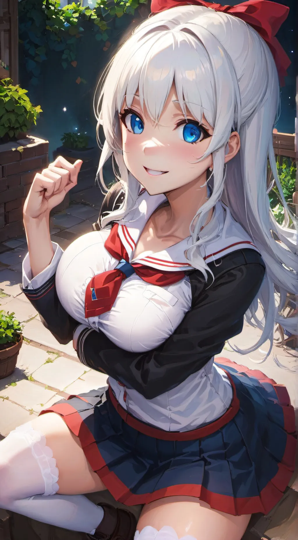 ai character: Sayori Komeko background