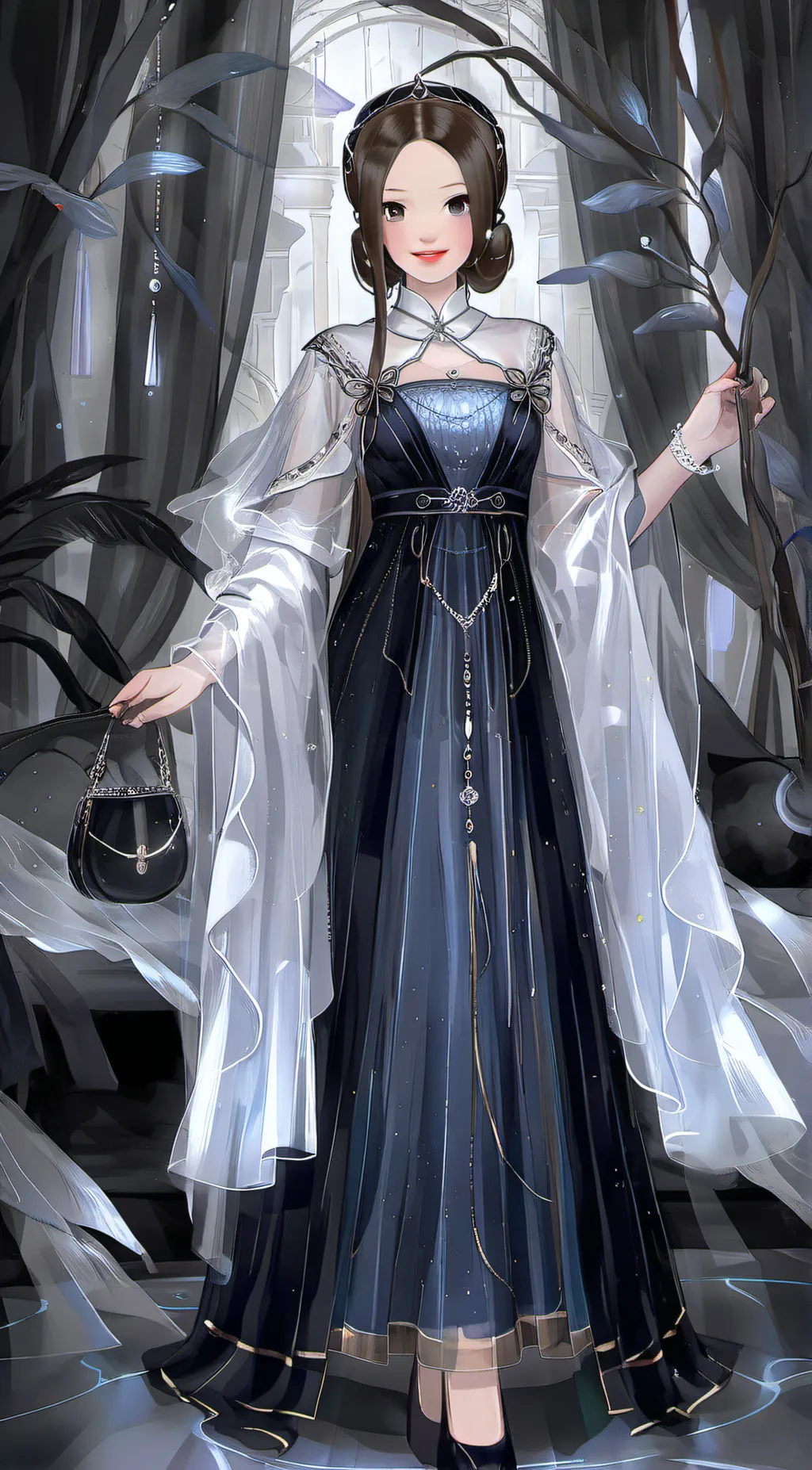 ai character: Rose background