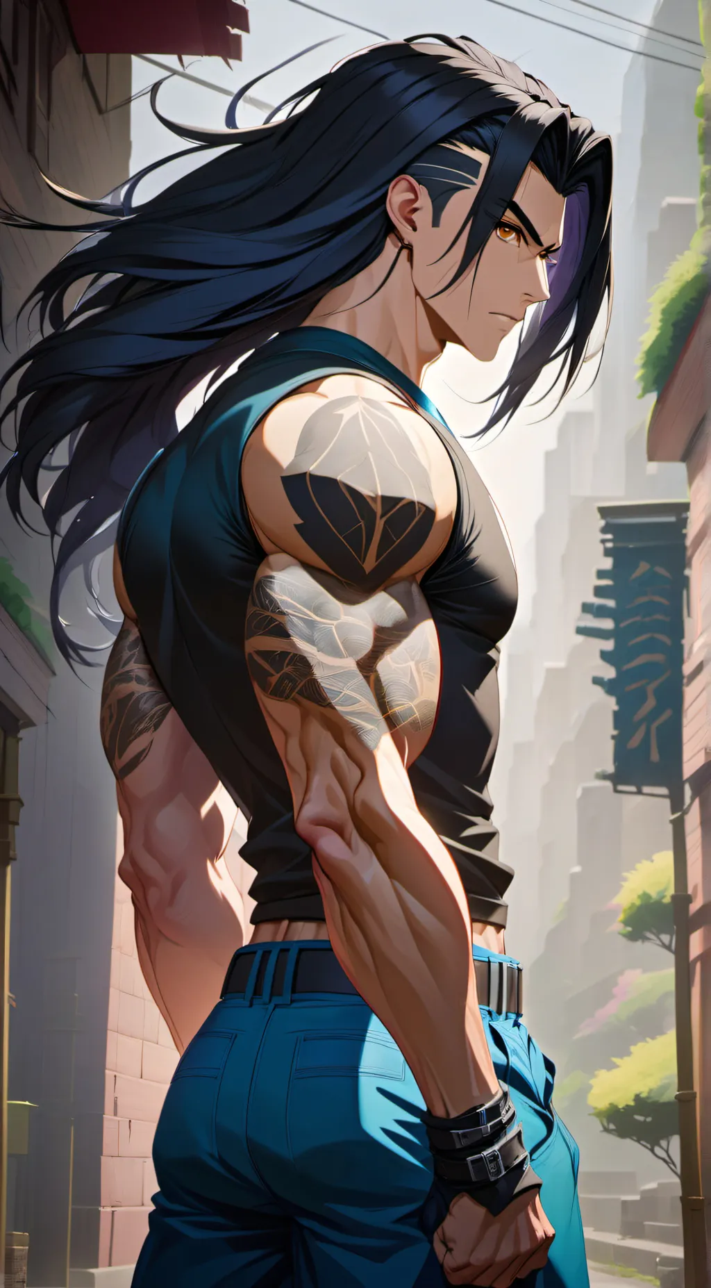ai character: Elias Hasana background