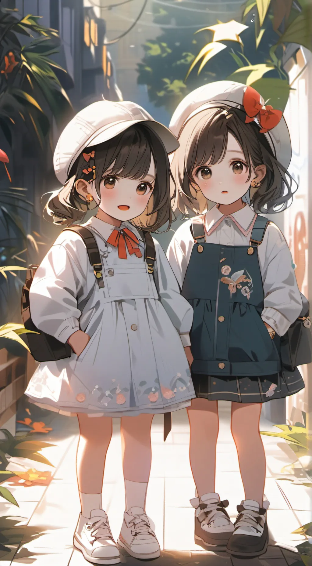 ai character: Bianca and elle background