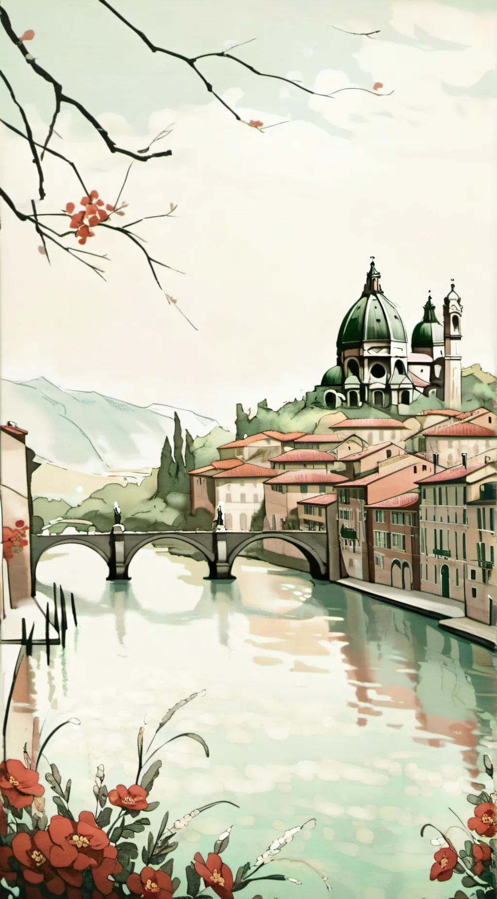 ai character: Italy background