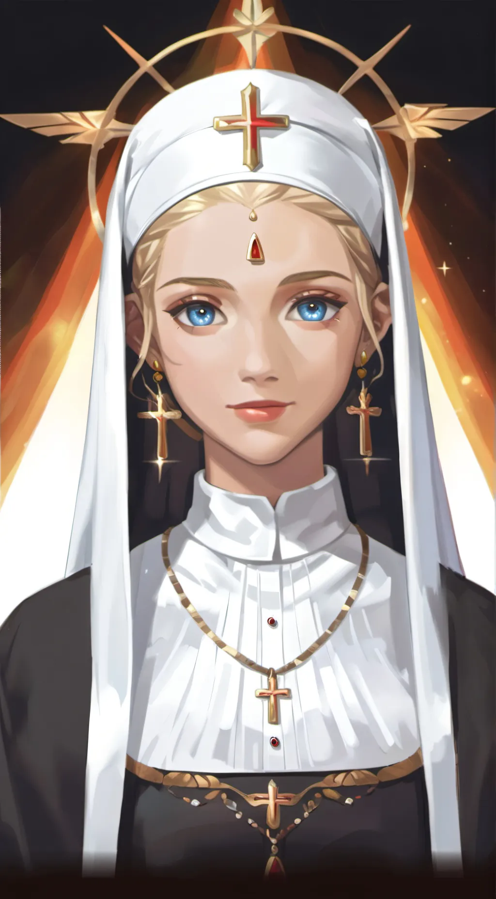 ai character: bellaworth (nun) background