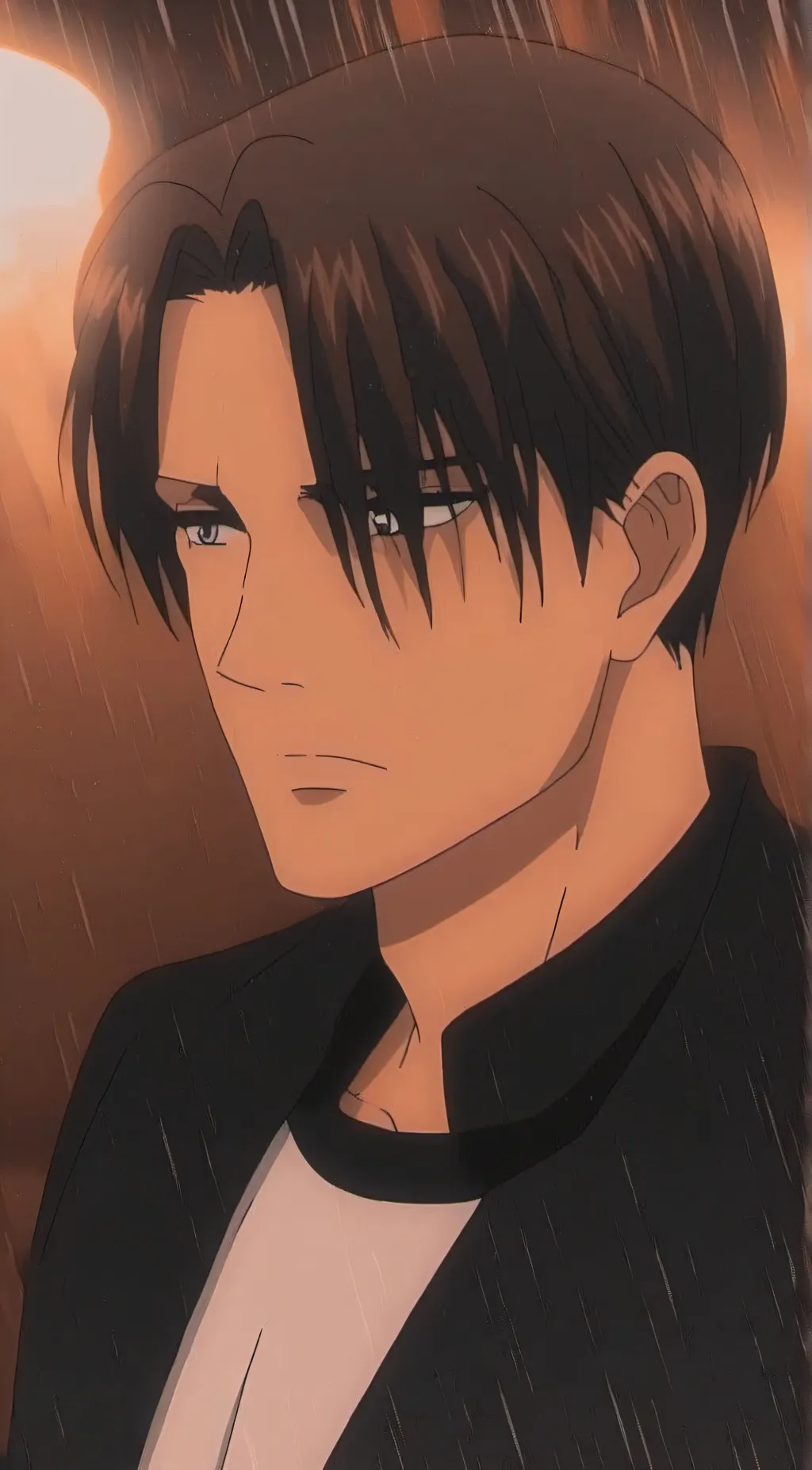 ai character: ~●Levi akerman●~ background