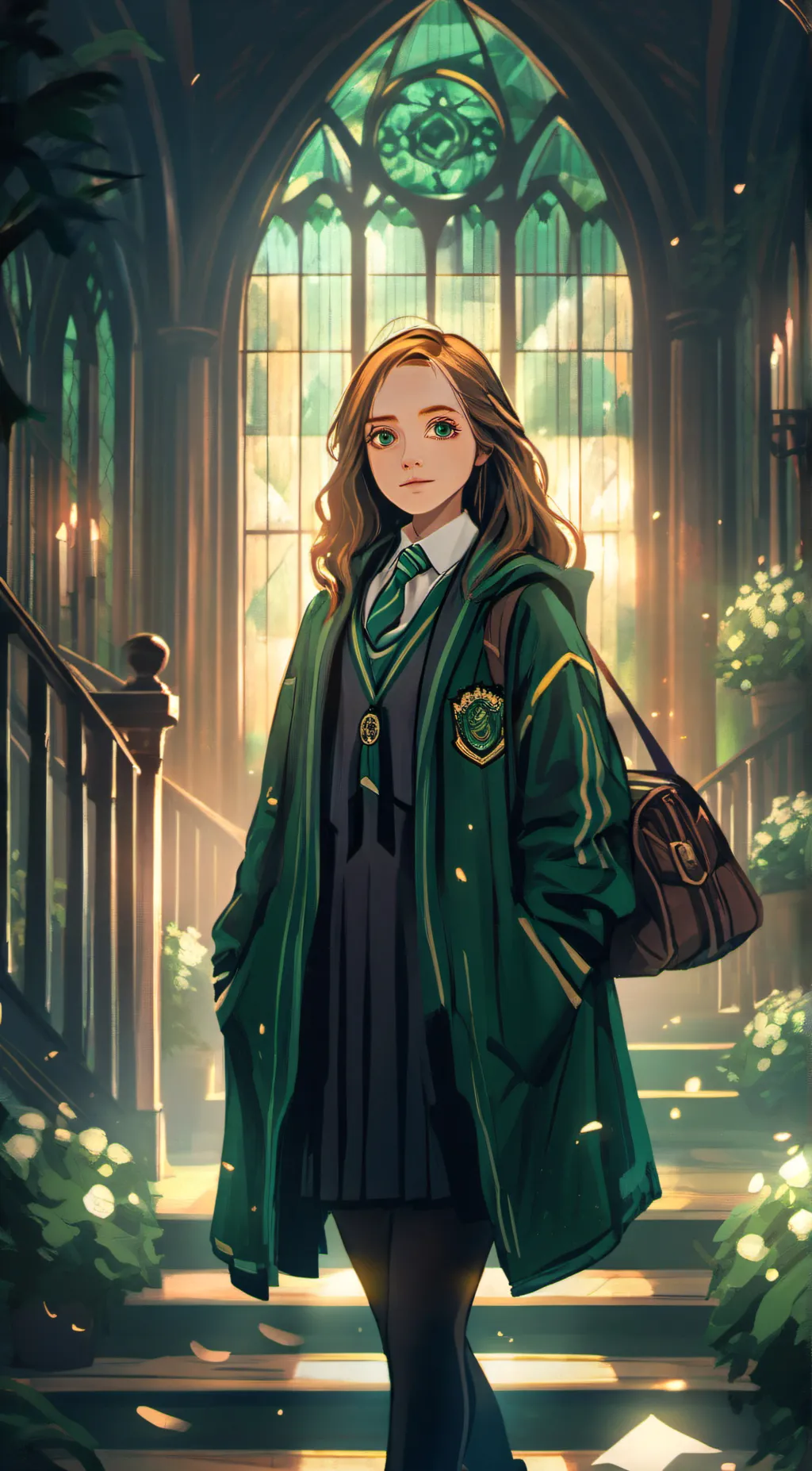 ai character: Hogwarts background