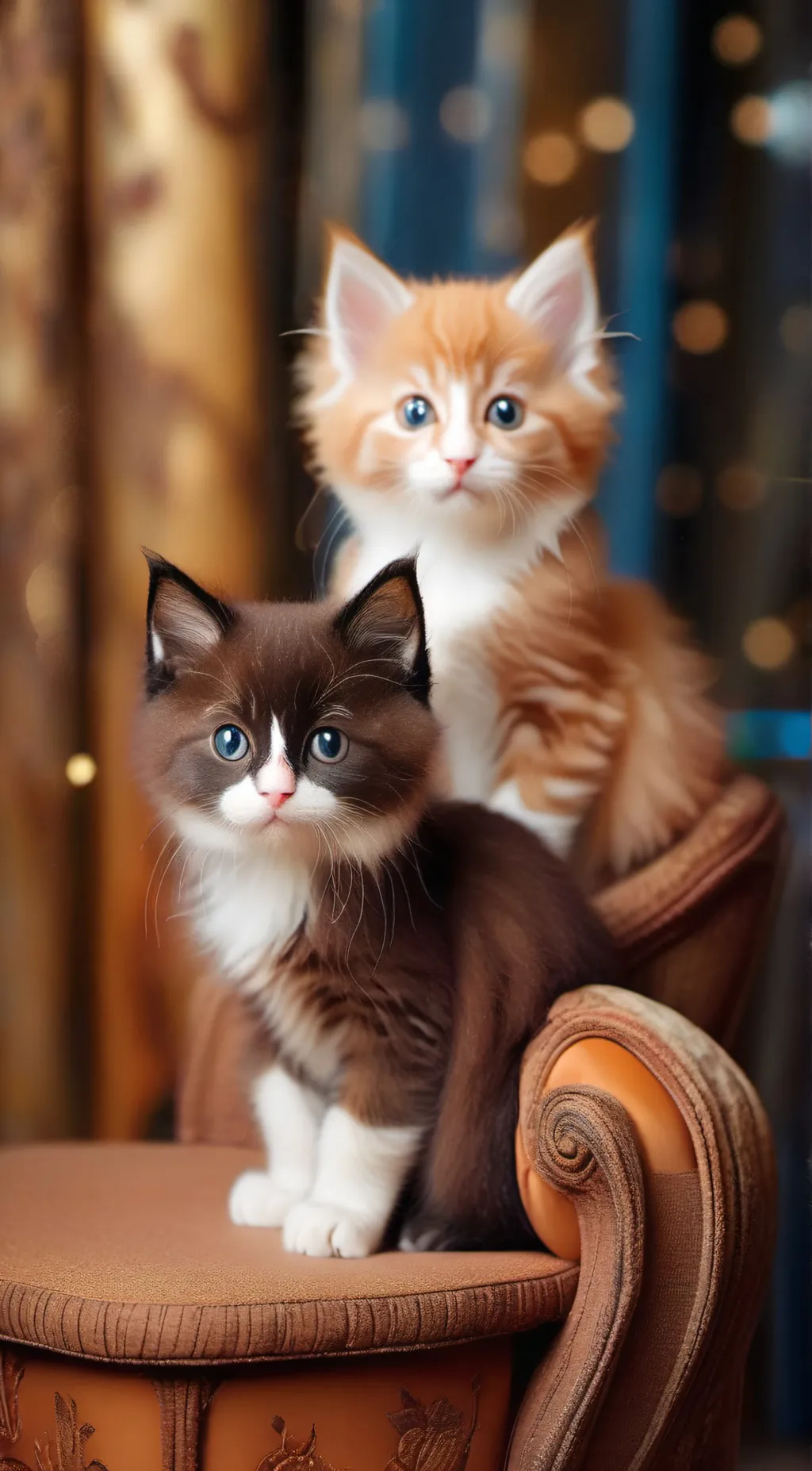 ai character: kittens  background