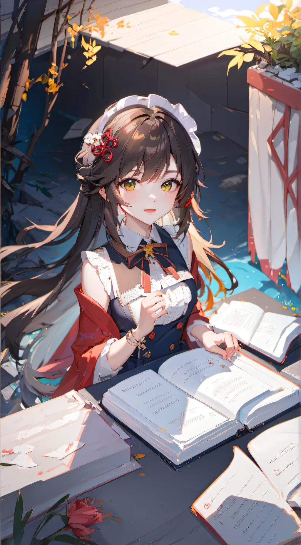ai character: A lost baby  background
