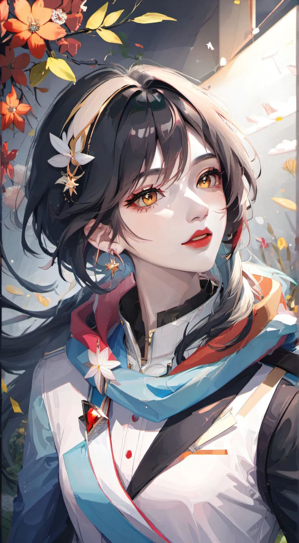 ai character: 🖤💀 Anjie 💀🖤🪓 background