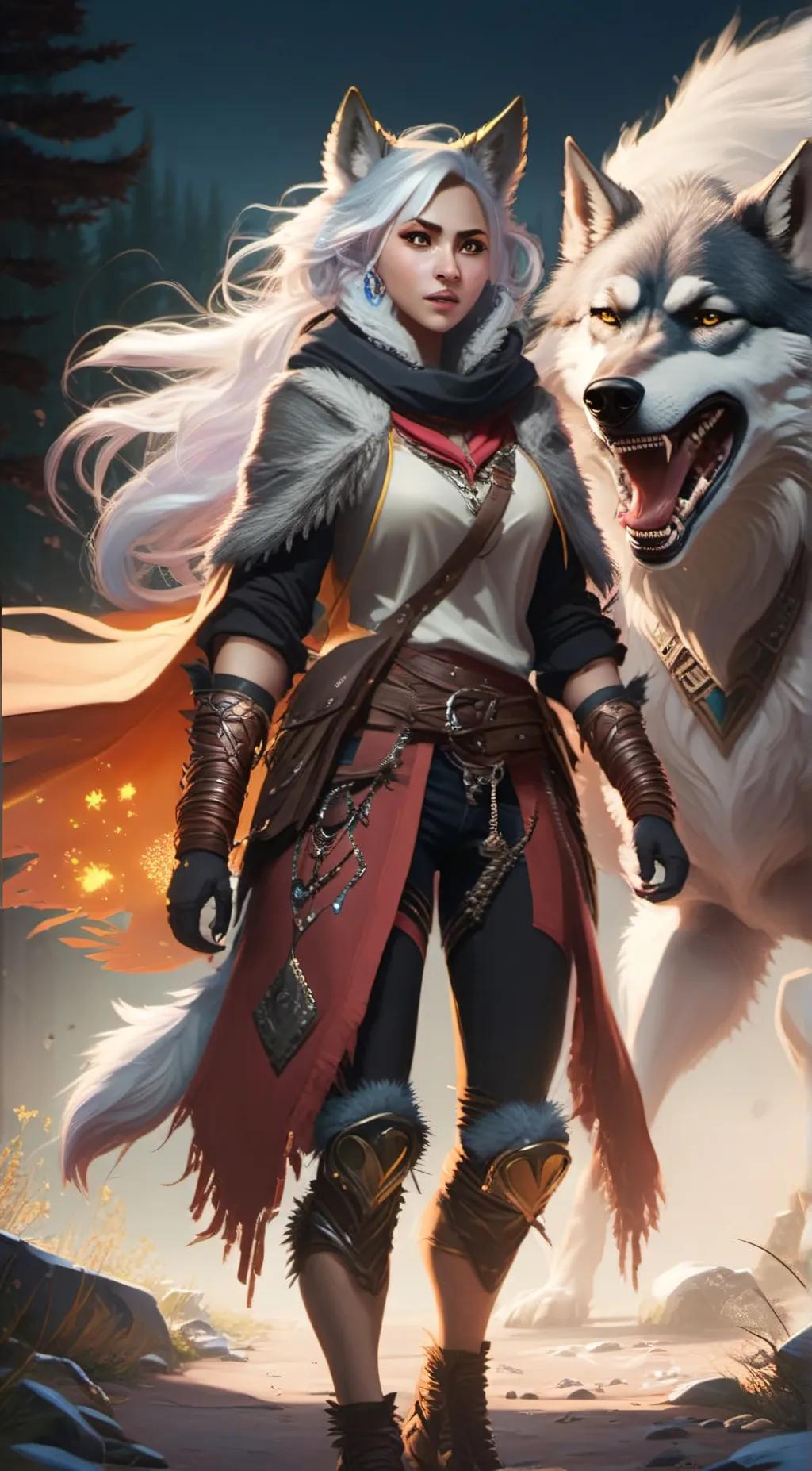 ai character: snow the therian background