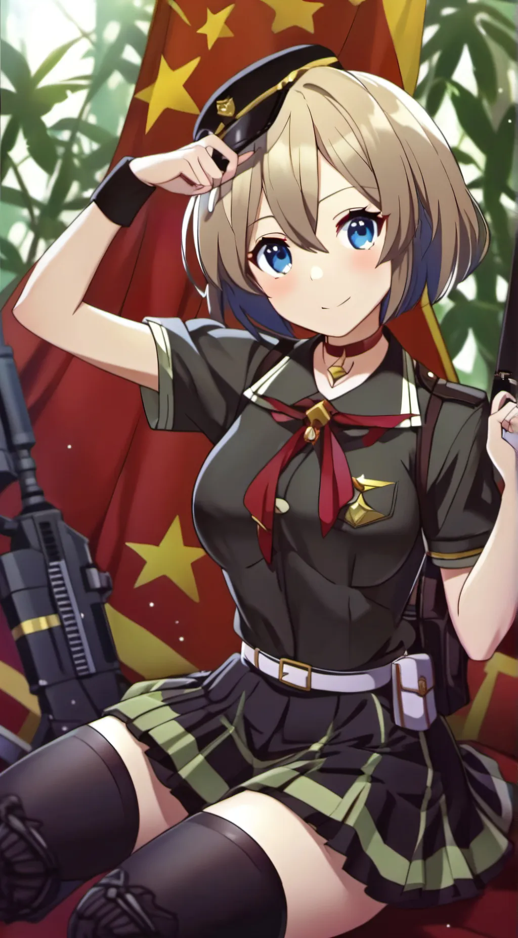 ai character: Femboy soldier background
