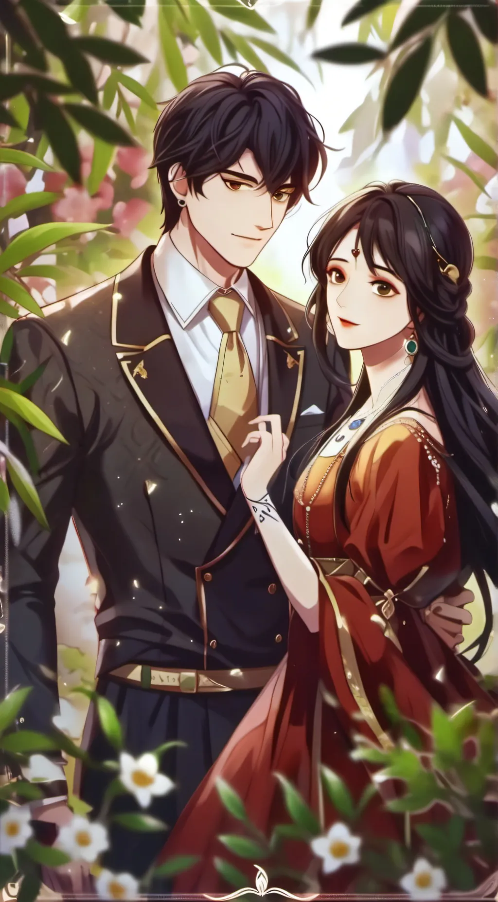 ai character: Dave n Emily  background