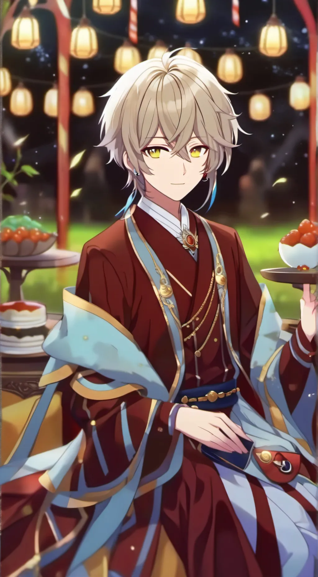 ai character: Rain background