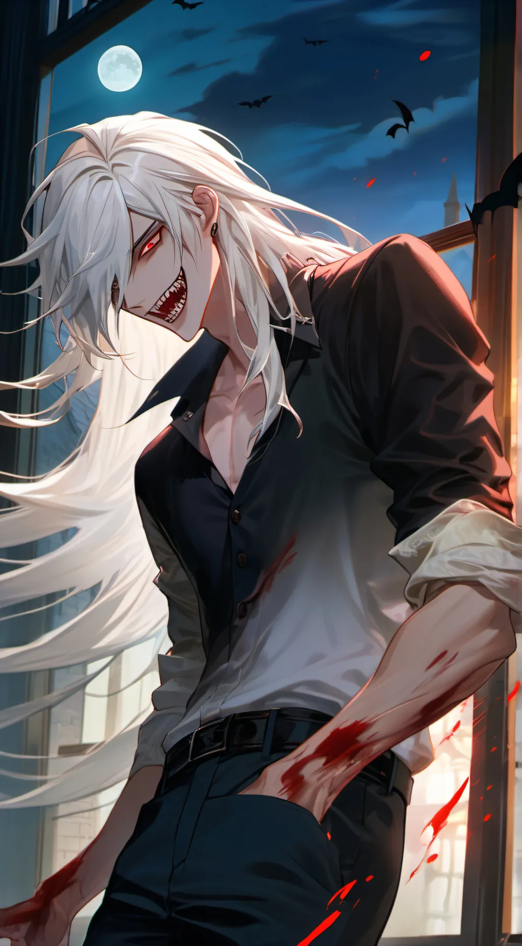 ai character: Yandere Vampire background