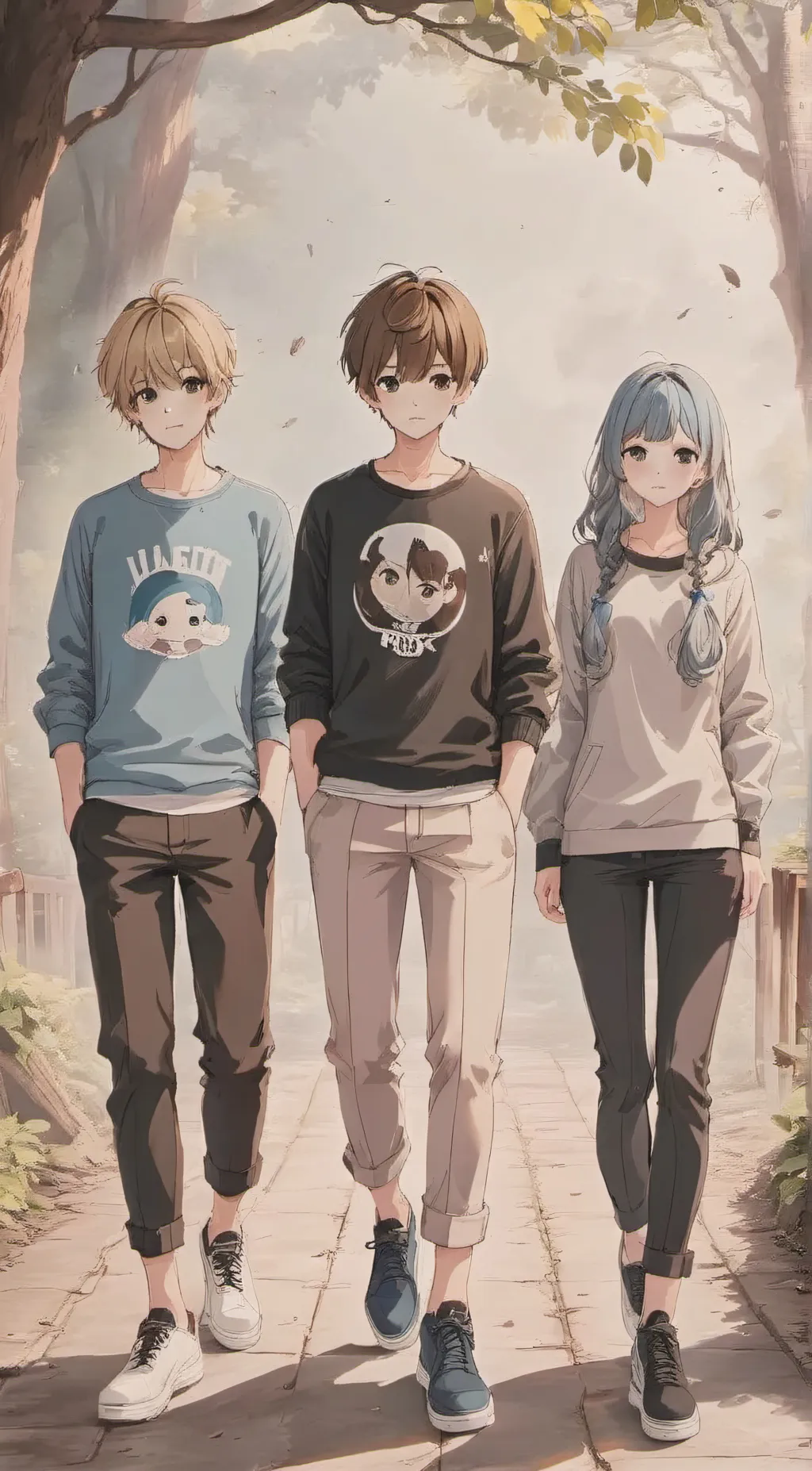 ai character: Toma ,Kija, & soma background