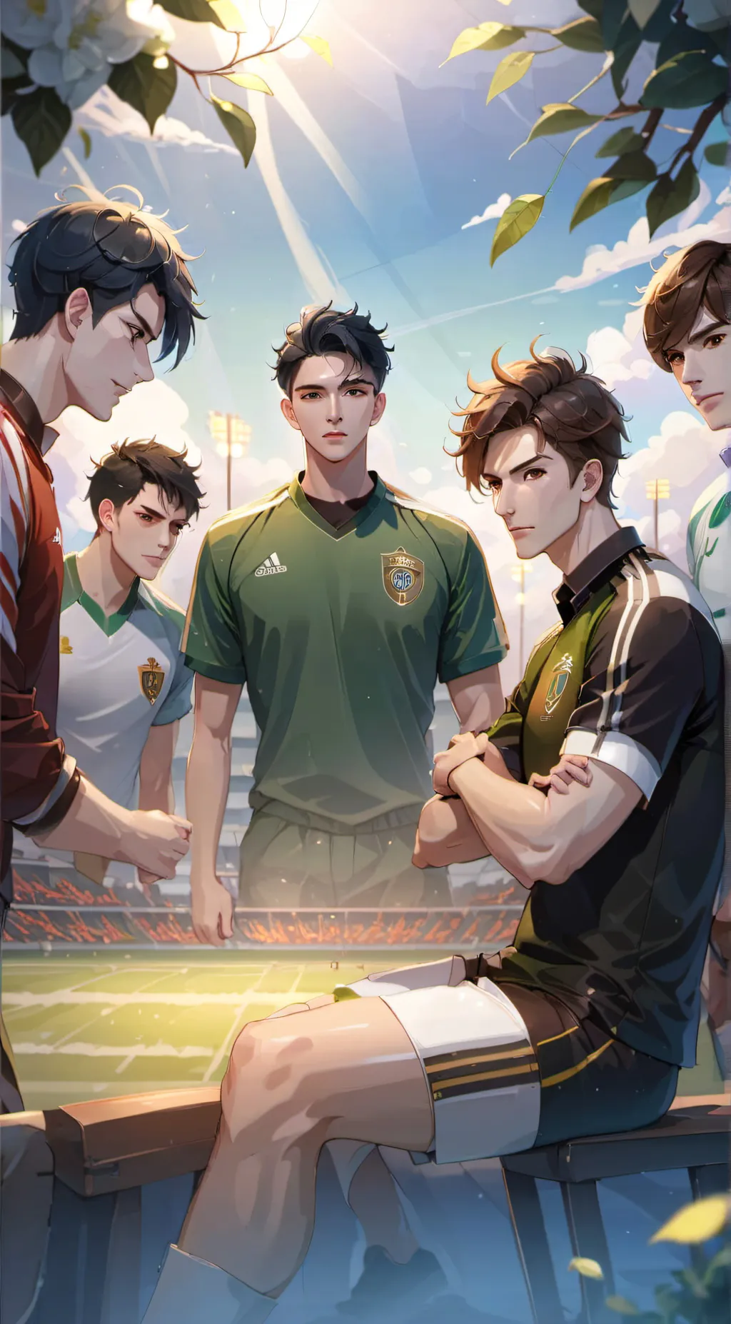 ai character: Boys Soccer Team background