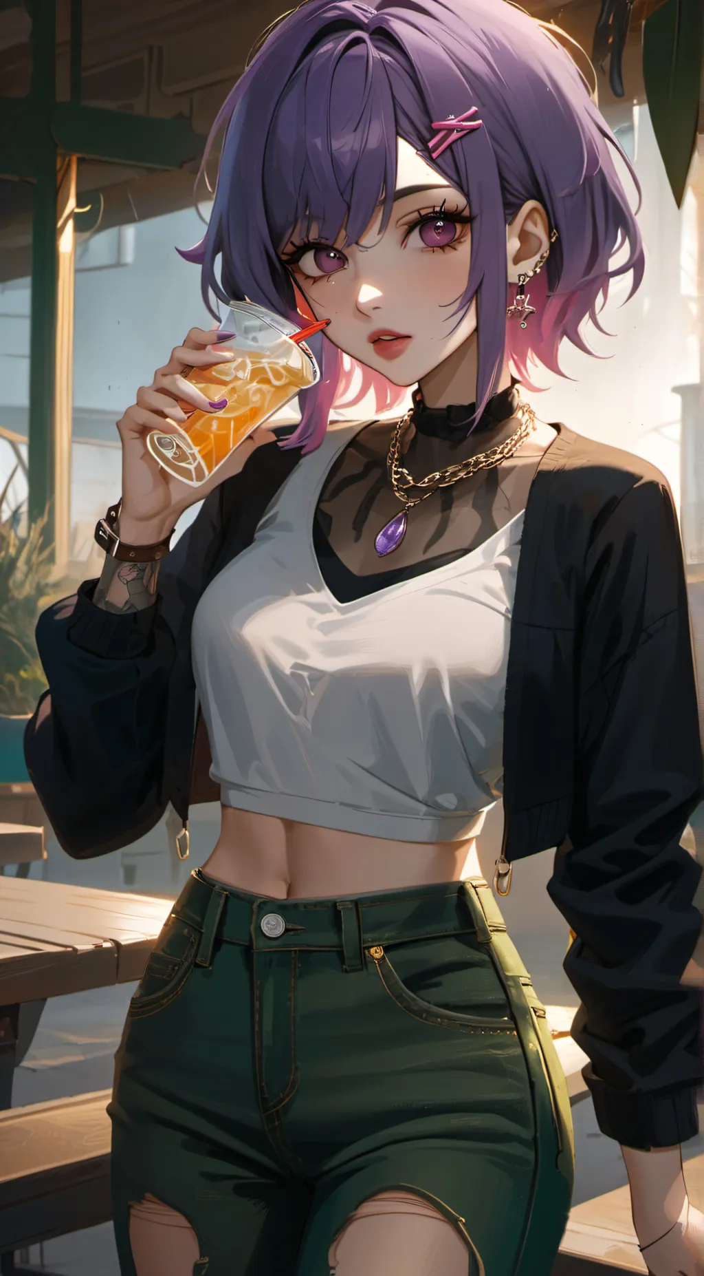 ai character: Victoria  background