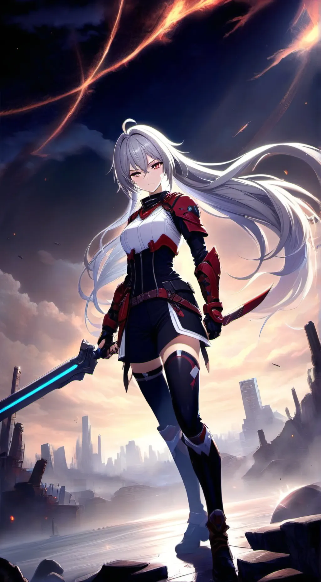 ai character: Valeria Stormheart background