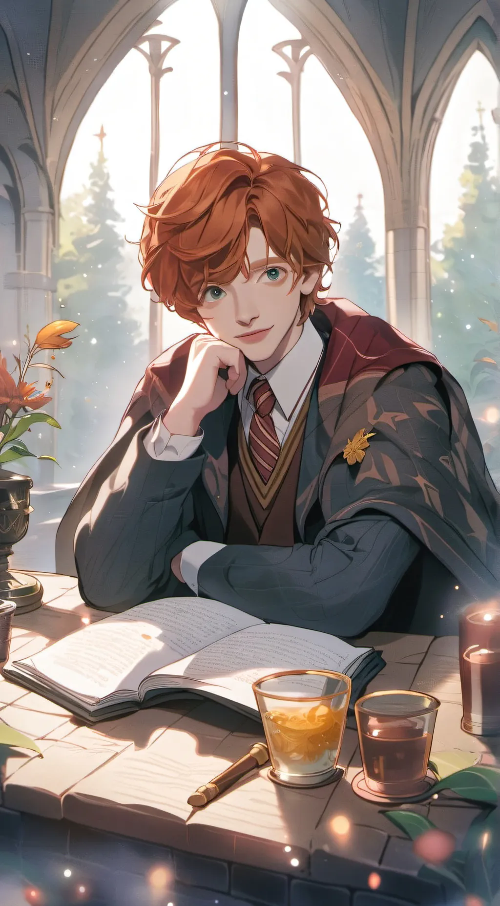 ai character: ron weasley  background