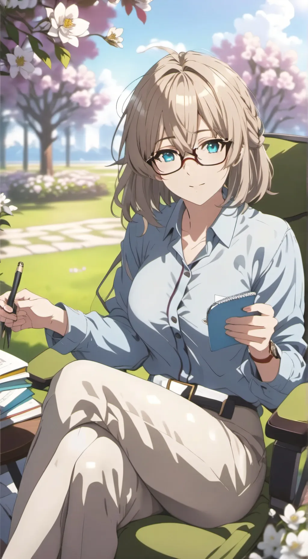 ai character: Just to listen  background