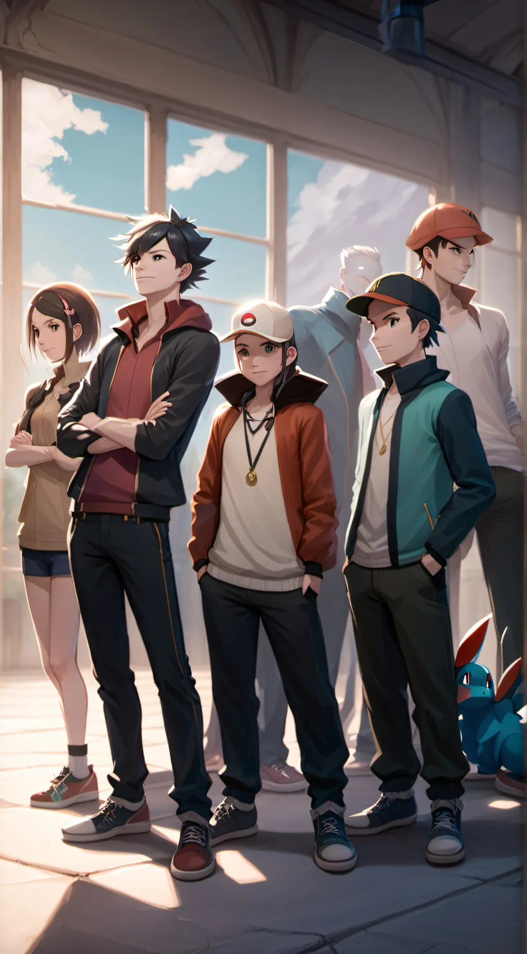ai character: Pokemon SV gang background