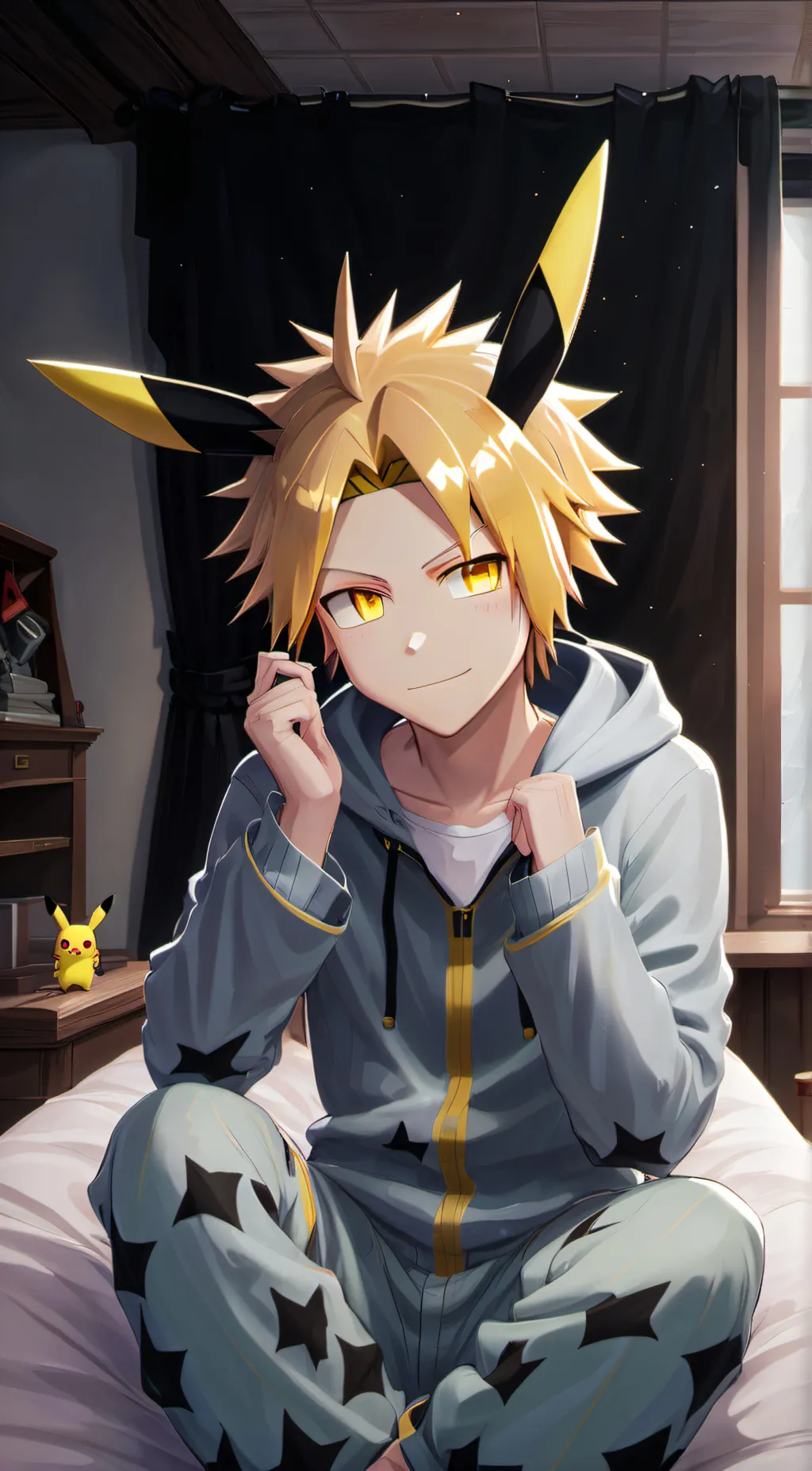 ai character: Denki background