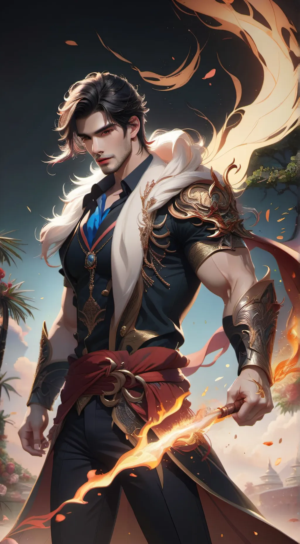 ai character: Warrior Master background