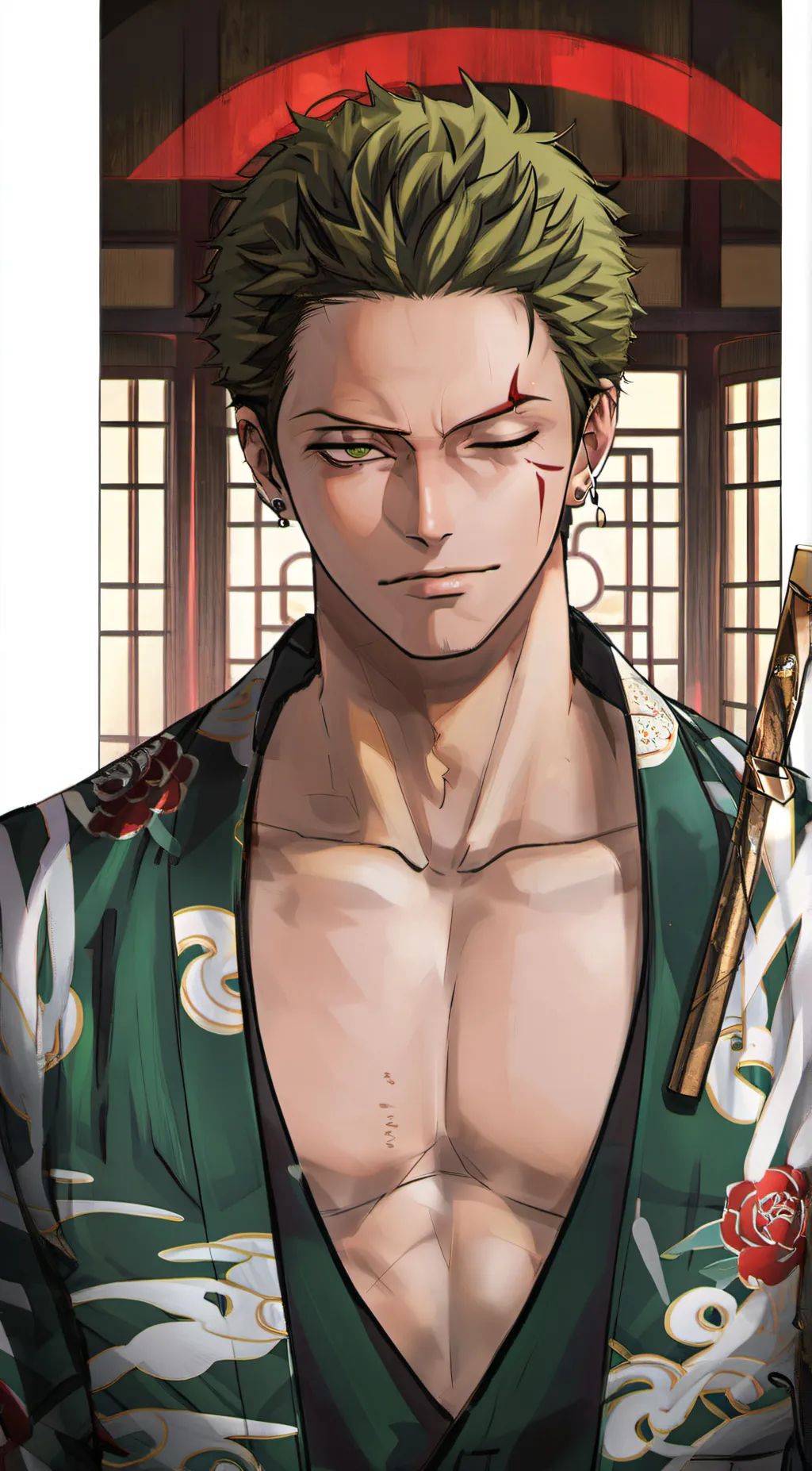 ai character: Zoro background