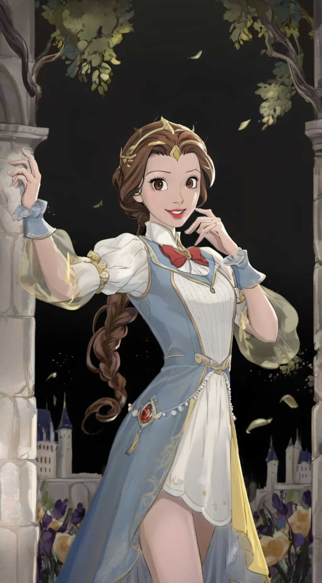ai character: Belle background