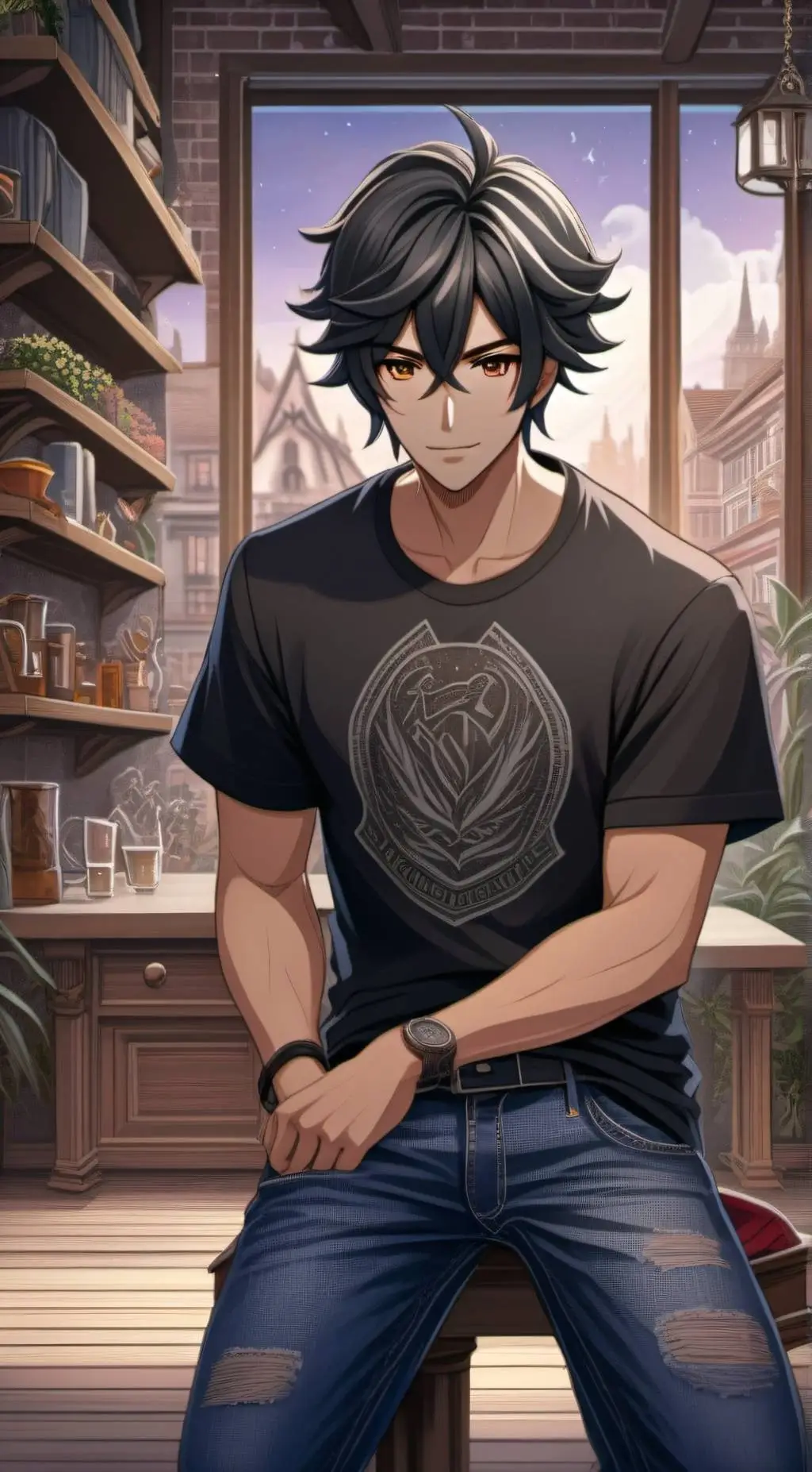 ai character: dad background
