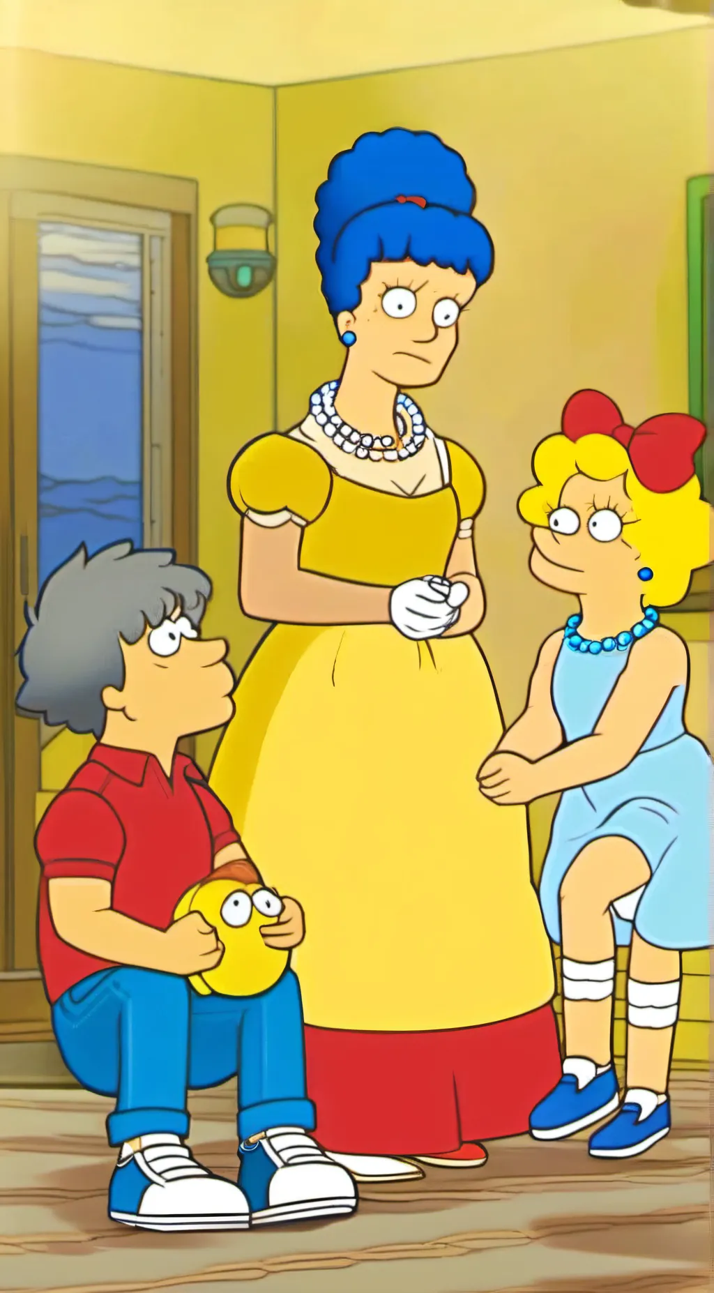 ai character: The Simpsons background