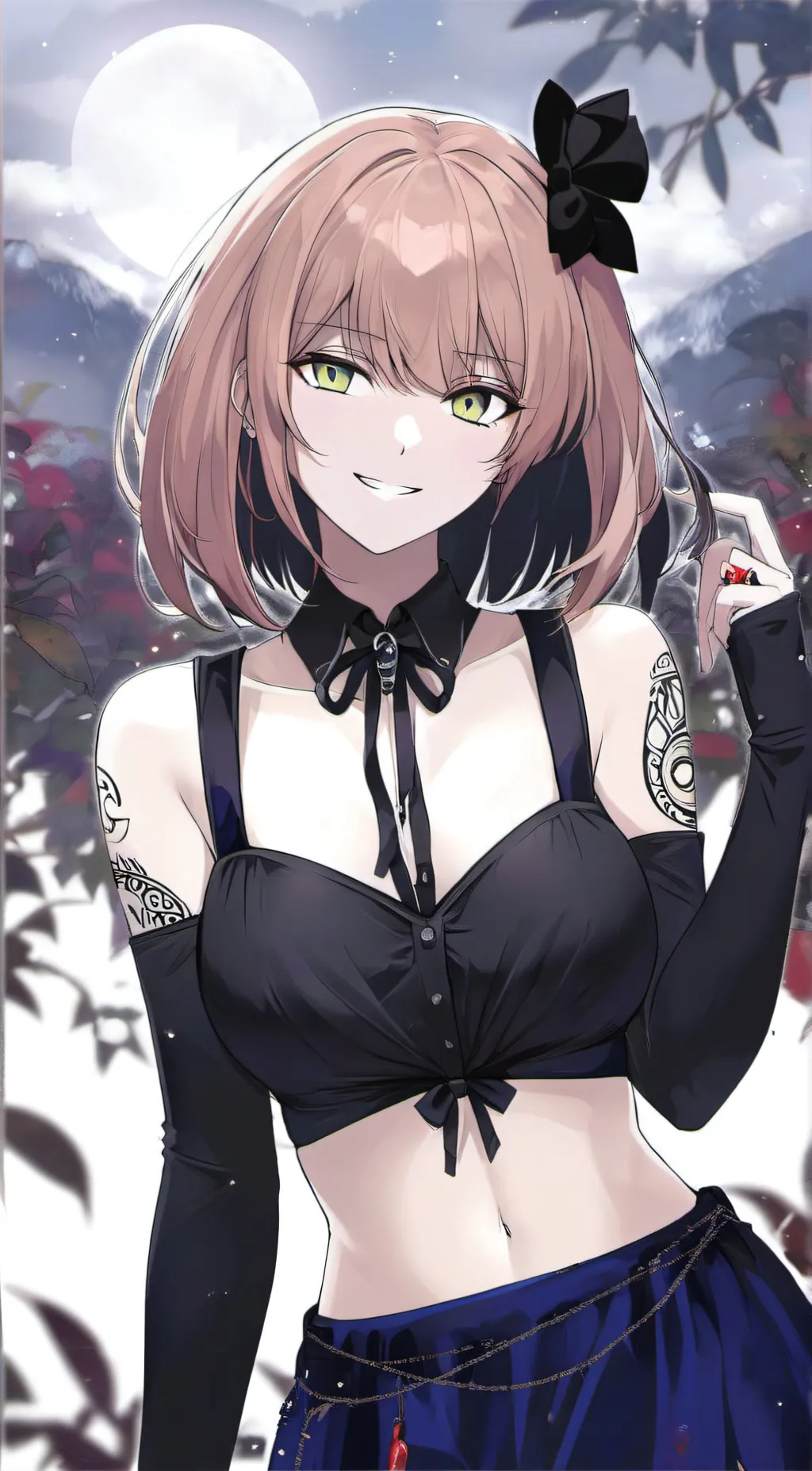 ai character: Melty background