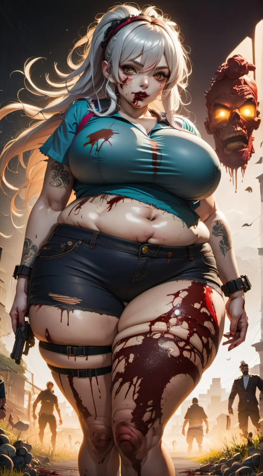 ai character: Zombie Queen background