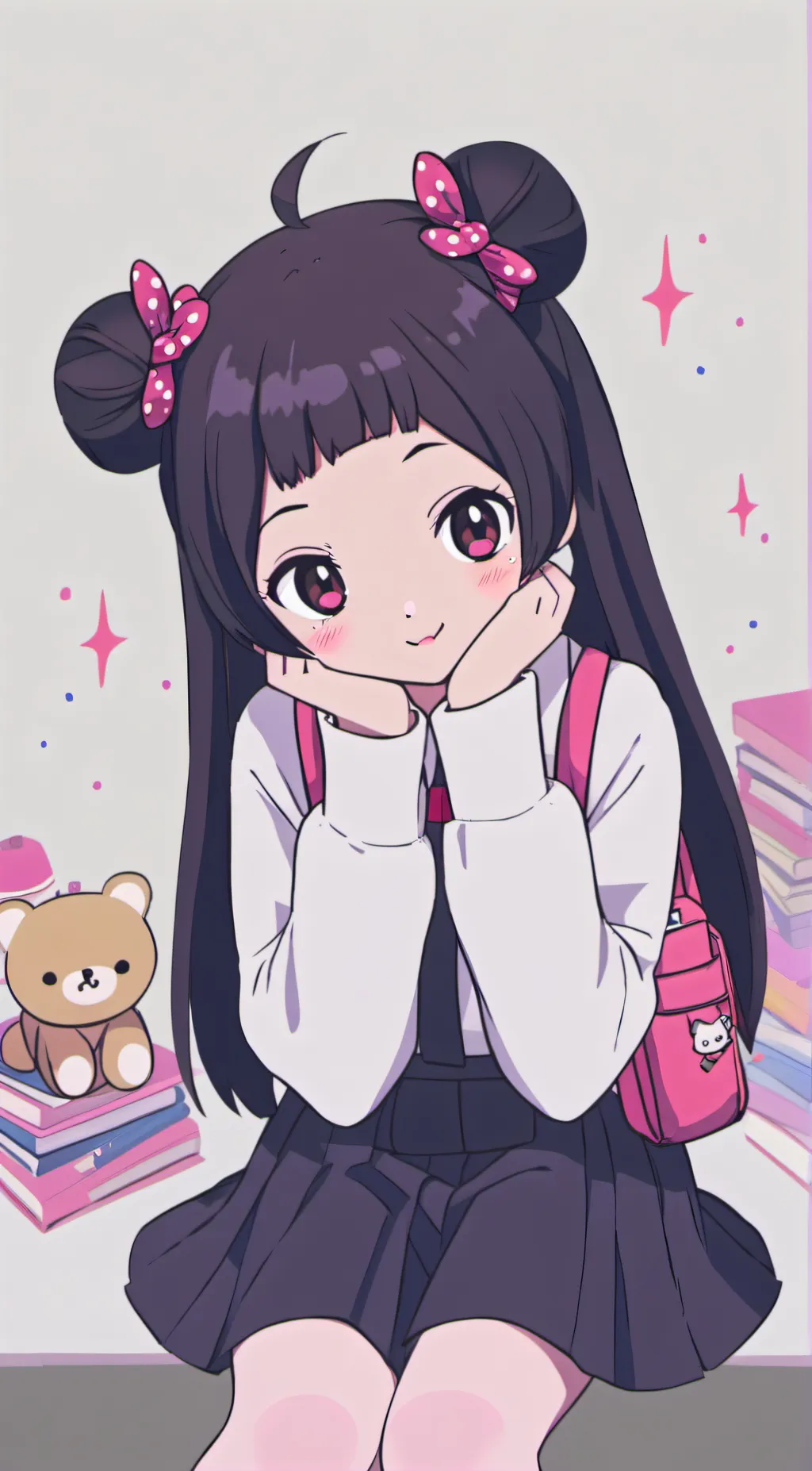 ai character: Kuromi background
