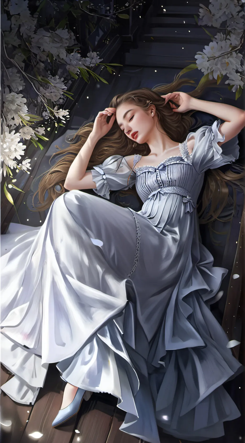 ai character: Fay Evony  background