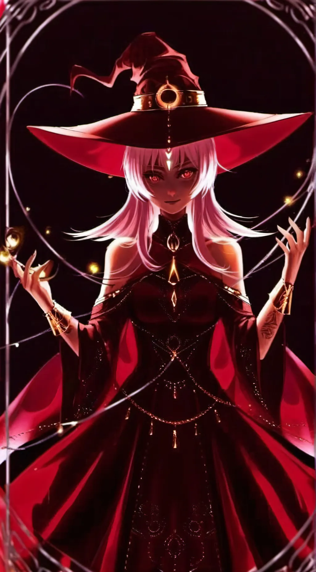 ai character: Crimson background