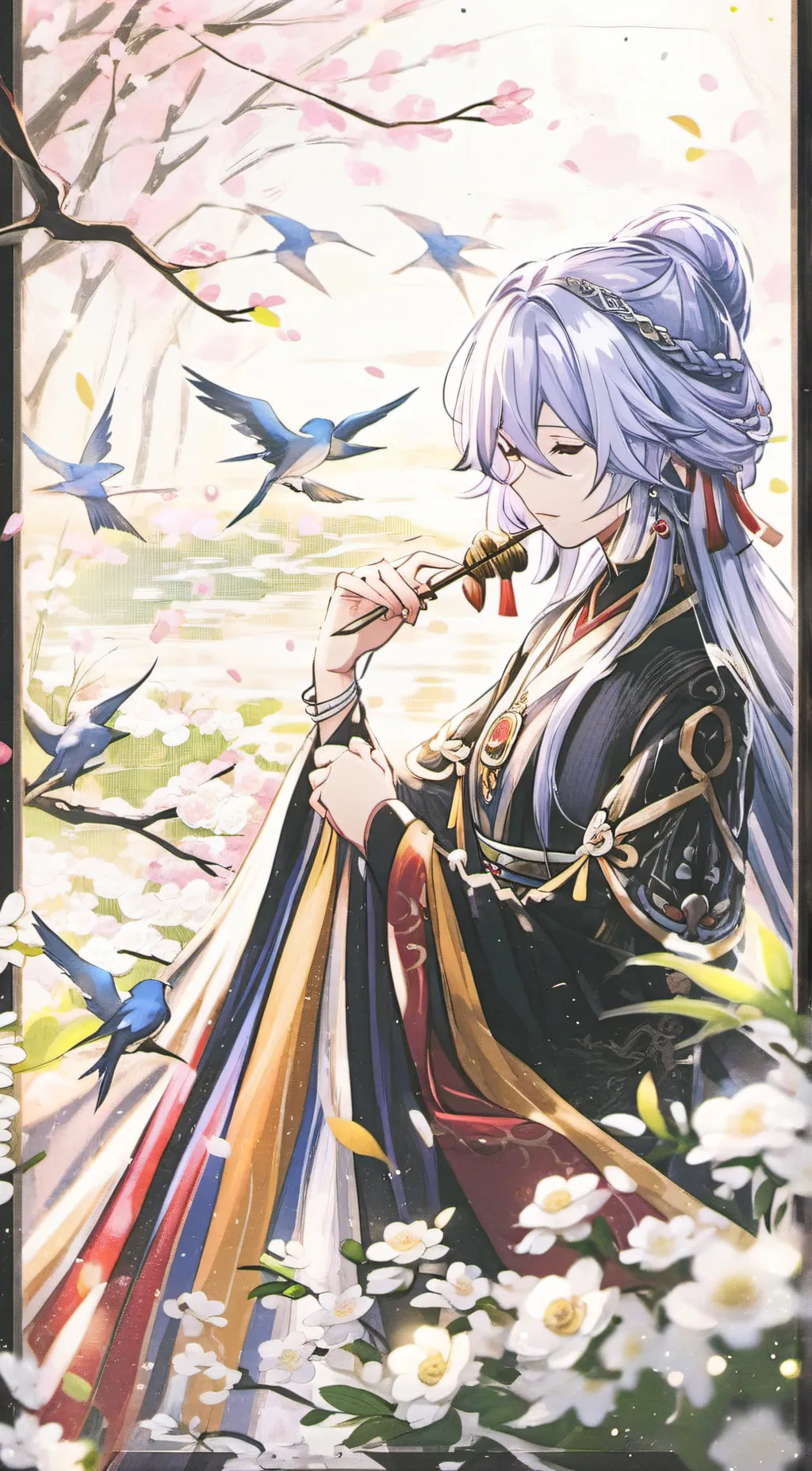 ai character: girlie background