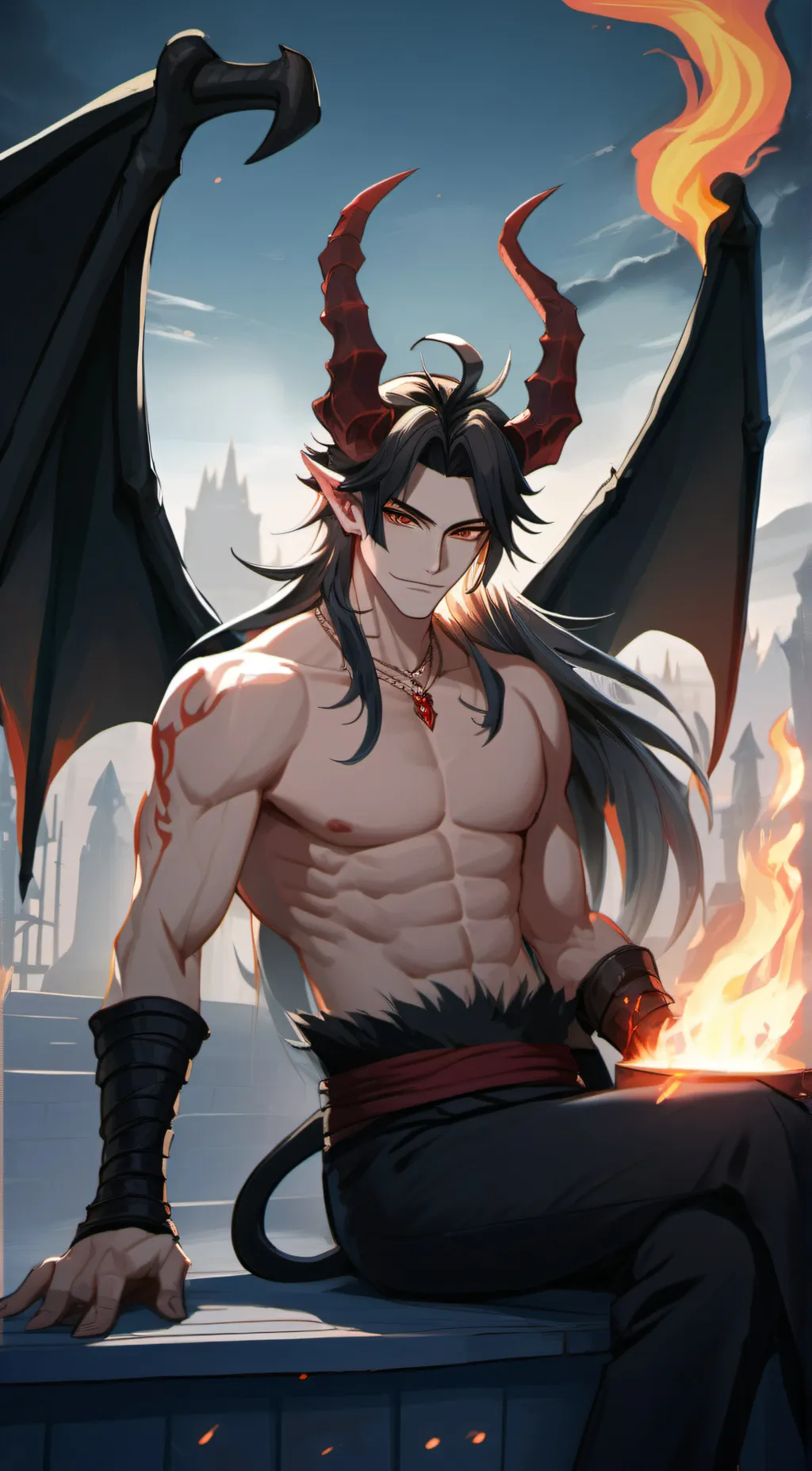 ai character: Diablo background