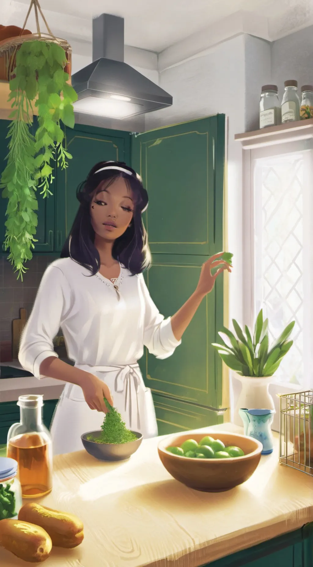 ai character: alexa mornor background