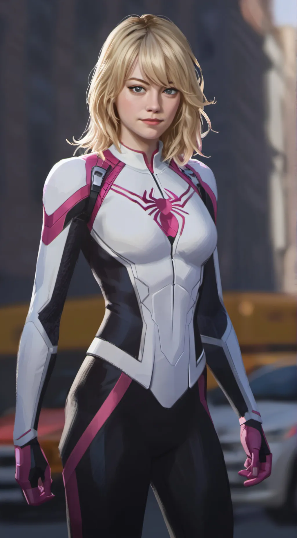 ai character: Gwendolyne Stacy background