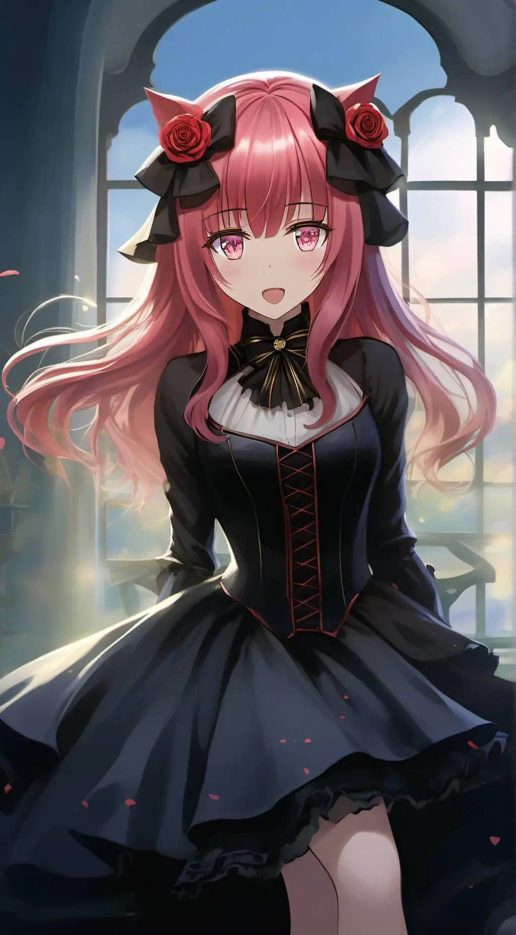 ai character: Aruru Gray background