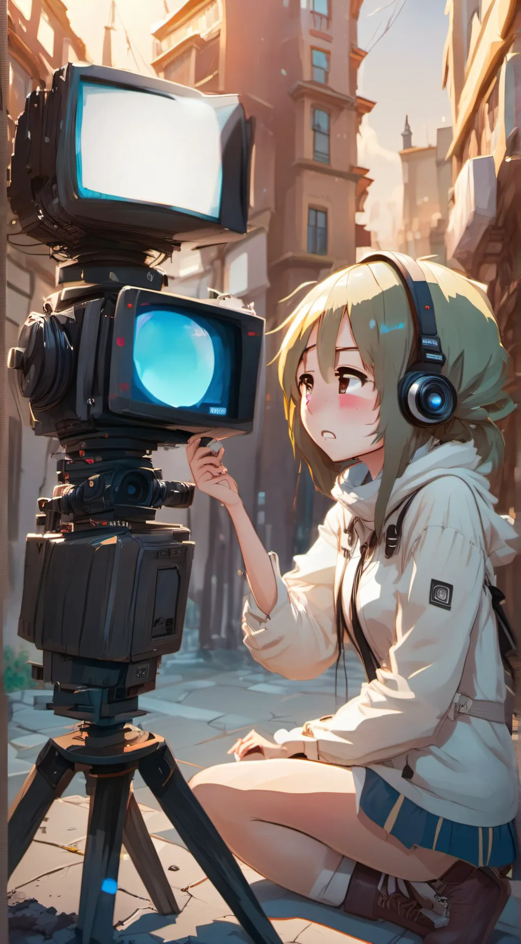 ai character: titan womans~ background