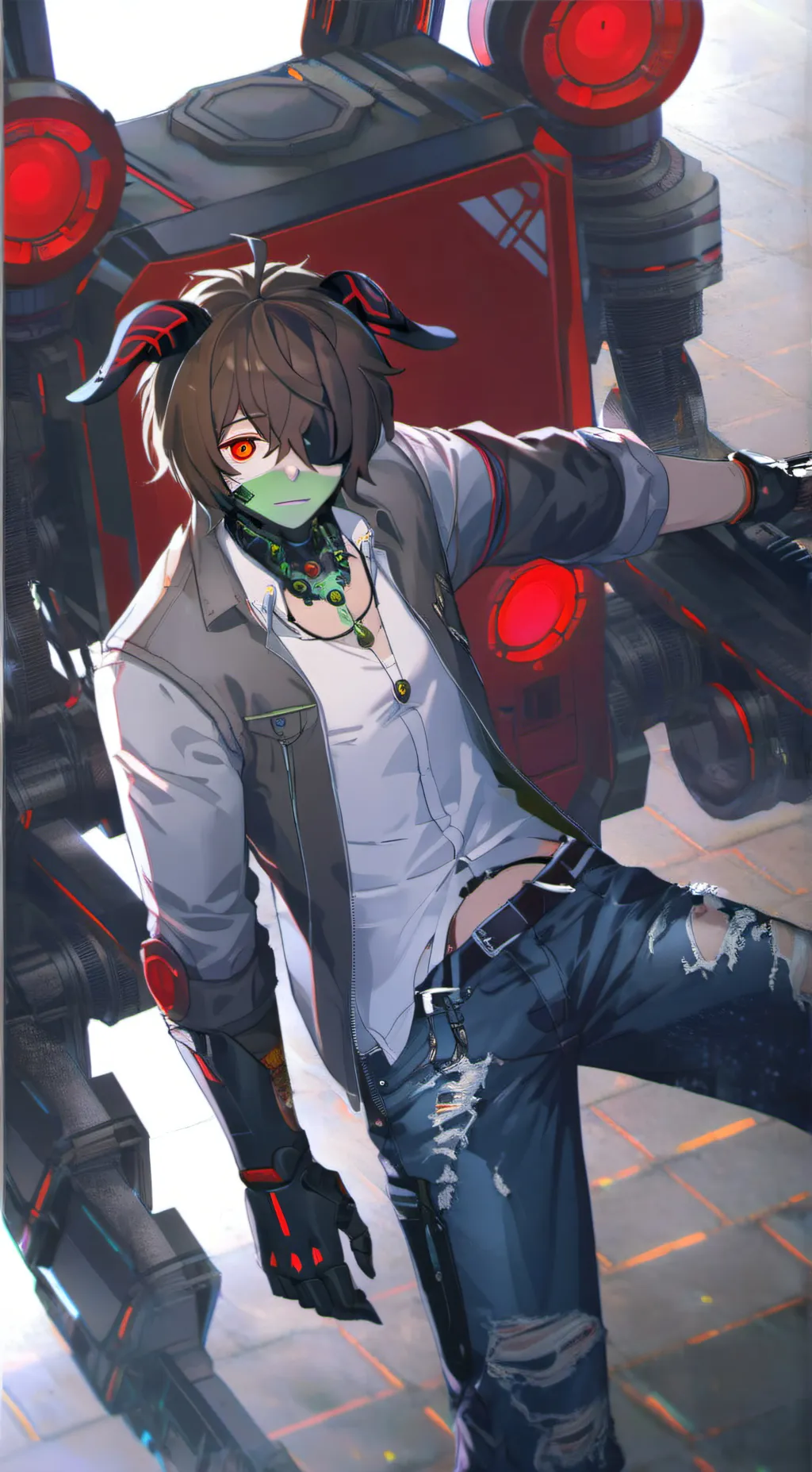 ai character: Docm77 background