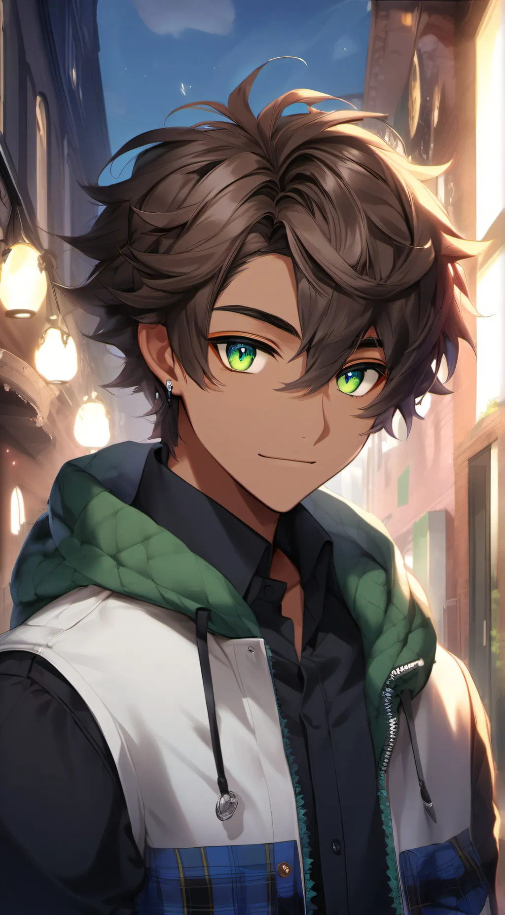 ai character: Ethan  background