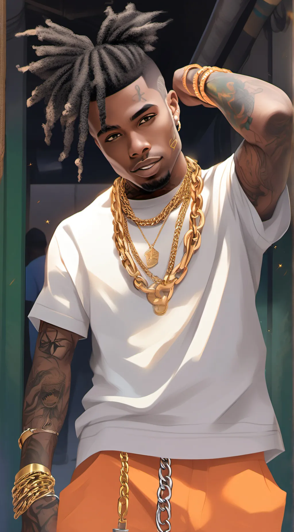 ai character: Blueface💙🥶 background